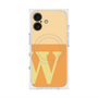 プレミアムスクエアケース with MagSafe［ オリジナル - initial two tone - W orange ］