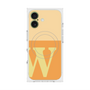 プレミアムスクエアケース with MagSafe［ オリジナル - initial two tone - W orange ］