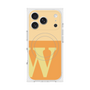 プレミアムスクエアケース with MagSafe［ オリジナル - initial two tone - W orange ］
