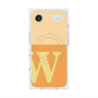プレミアムスクエアケース with MagSafe［ オリジナル - initial two tone - W orange ］