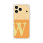プレミアムスクエアケース with MagSafe［ オリジナル - initial two tone - W orange ］
