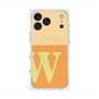 プレミアムスクエアケース with MagSafe［ オリジナル - initial two tone - W orange ］