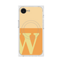 プレミアムスクエアケース with MagSafe［ オリジナル - initial two tone - W orange ］