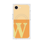 プレミアムスクエアケース with MagSafe［ オリジナル - initial two tone - W orange ］