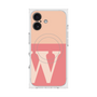 プレミアムスクエアケース with MagSafe［ オリジナル - initial two tone - W pink ］