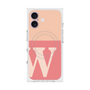 プレミアムスクエアケース with MagSafe［ オリジナル - initial two tone - W pink ］