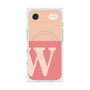 プレミアムスクエアケース with MagSafe［ オリジナル - initial two tone - W pink ］