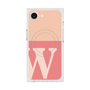 プレミアムスクエアケース with MagSafe［ オリジナル - initial two tone - W pink ］