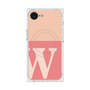 プレミアムスクエアケース with MagSafe［ オリジナル - initial two tone - W pink ］