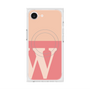 プレミアムスクエアケース with MagSafe［ オリジナル - initial two tone - W pink ］
