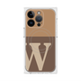 プレミアムスクエアケース with MagSafe［ オリジナル - initial two tone - W brown ］