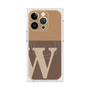 プレミアムスクエアケース with MagSafe［ オリジナル - initial two tone - W brown ］