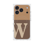 プレミアムスクエアケース with MagSafe［ オリジナル - initial two tone - W brown ］