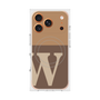 プレミアムスクエアケース with MagSafe［ オリジナル - initial two tone - W brown ］