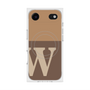 プレミアムスクエアケース with MagSafe［ オリジナル - initial two tone - W brown ］
