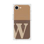 プレミアムスクエアケース with MagSafe［ オリジナル - initial two tone - W brown ］