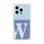 プレミアムスクエアケース with MagSafe［ オリジナル - initial two tone - W blue ］
