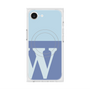 プレミアムスクエアケース with MagSafe［ オリジナル - initial two tone - W blue ］