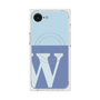 プレミアムスクエアケース with MagSafe［ オリジナル - initial two tone - W blue ］