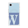 プレミアムスクエアケース with MagSafe［ オリジナル - initial two tone - W blue ］