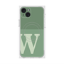 プレミアムスクエアケース with MagSafe［ オリジナル - initial two tone - W green ］