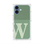 プレミアムスクエアケース with MagSafe［ オリジナル - initial two tone - W green ］