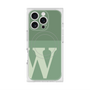 プレミアムスクエアケース with MagSafe［ オリジナル - initial two tone - W green ］