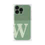 プレミアムスクエアケース with MagSafe［ オリジナル - initial two tone - W green ］
