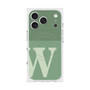 プレミアムスクエアケース with MagSafe［ オリジナル - initial two tone - W green ］
