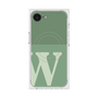 プレミアムスクエアケース with MagSafe［ オリジナル - initial two tone - W green ］