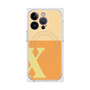 プレミアムスクエアケース with MagSafe［ オリジナル - initial two tone - X orange ］