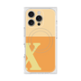 プレミアムスクエアケース with MagSafe［ オリジナル - initial two tone - X orange ］