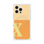 プレミアムスクエアケース with MagSafe［ オリジナル - initial two tone - X orange ］