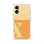 プレミアムスクエアケース with MagSafe［ オリジナル - initial two tone - X orange ］