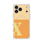 プレミアムスクエアケース with MagSafe［ オリジナル - initial two tone - X orange ］