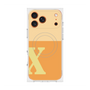 プレミアムスクエアケース with MagSafe［ オリジナル - initial two tone - X orange ］