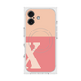プレミアムスクエアケース with MagSafe［ オリジナル - initial two tone - X pink ］