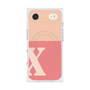 プレミアムスクエアケース with MagSafe［ オリジナル - initial two tone - X pink ］