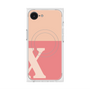 プレミアムスクエアケース with MagSafe［ オリジナル - initial two tone - X pink ］