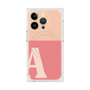 プレミアムスクエアケース with MagSafe［ オリジナル - initial two tone - A pink ］