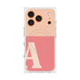 プレミアムスクエアケース with MagSafe［ オリジナル - initial two tone - A pink ］