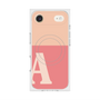 プレミアムスクエアケース with MagSafe［ オリジナル - initial two tone - A pink ］
