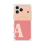 プレミアムスクエアケース with MagSafe［ オリジナル - initial two tone - A pink ］