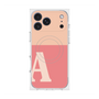 プレミアムスクエアケース with MagSafe［ オリジナル - initial two tone - A pink ］