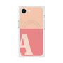 プレミアムスクエアケース with MagSafe［ オリジナル - initial two tone - A pink ］