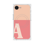 プレミアムスクエアケース with MagSafe［ オリジナル - initial two tone - A pink ］