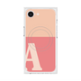 プレミアムスクエアケース with MagSafe［ オリジナル - initial two tone - A pink ］