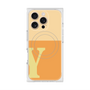 プレミアムスクエアケース with MagSafe［ オリジナル - initial two tone - Y orange ］