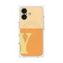 プレミアムスクエアケース with MagSafe［ オリジナル - initial two tone - Y orange ］