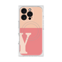 プレミアムスクエアケース with MagSafe［ オリジナル - initial two tone - Y pink ］